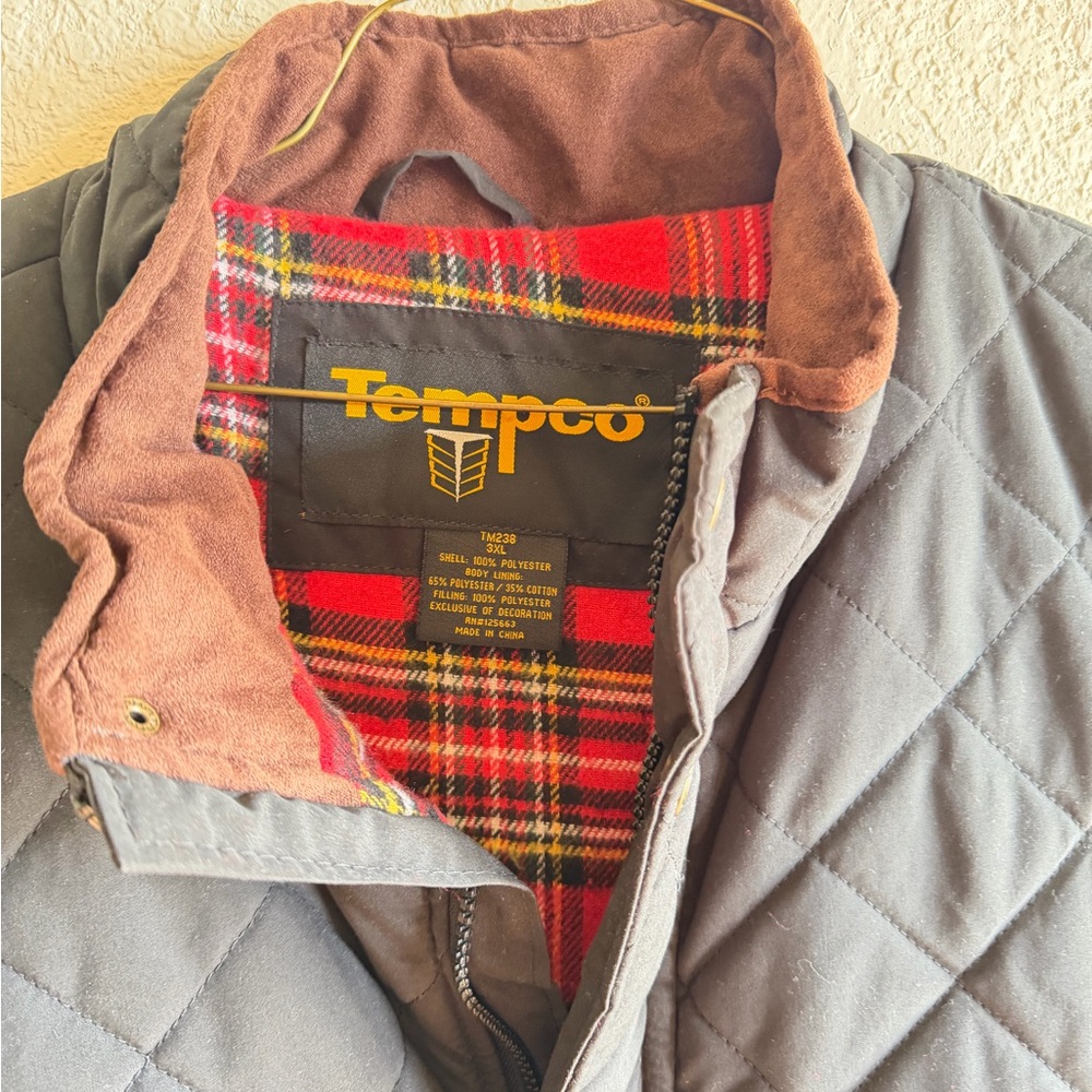 Black Quilted Jacket for Men
